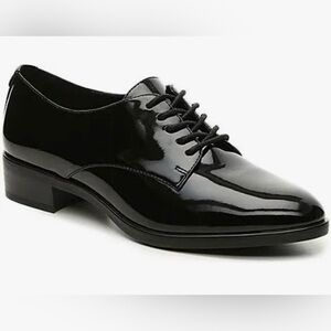 Anne Klein Lancy - Patent Black Oxford Shoes